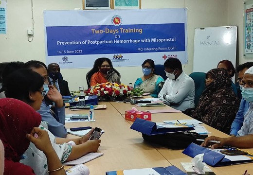 Two-Days Training on Prevention of Postpartum Hemorrhage launched in Dhaka