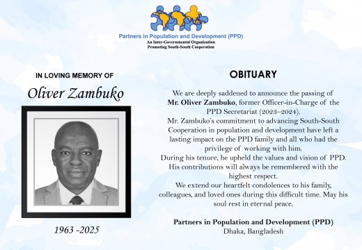 PPD Mourns the Passing of Former Officer-in-Charge, Mr. Oliver Zambuko